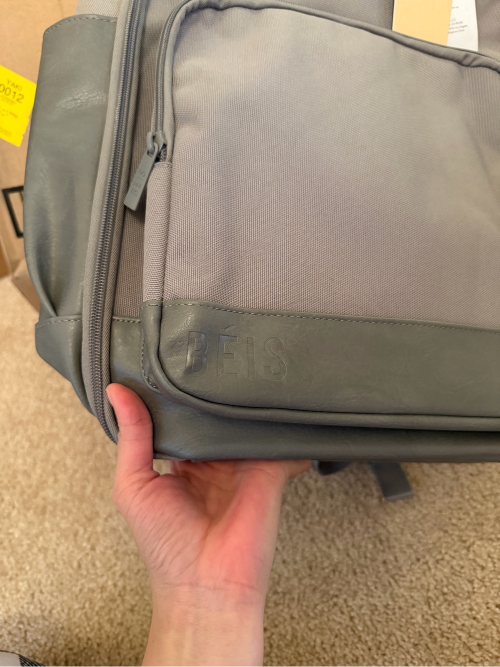 Beis Gray Backpack - Sleek Everyday Carry - Picture 2 of 3